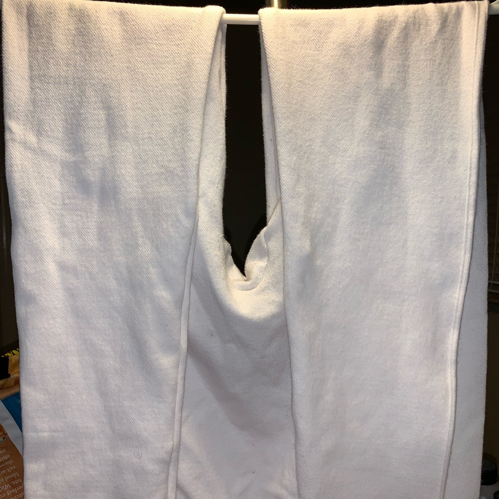 Women’s White Leggings Straight Leg Size L